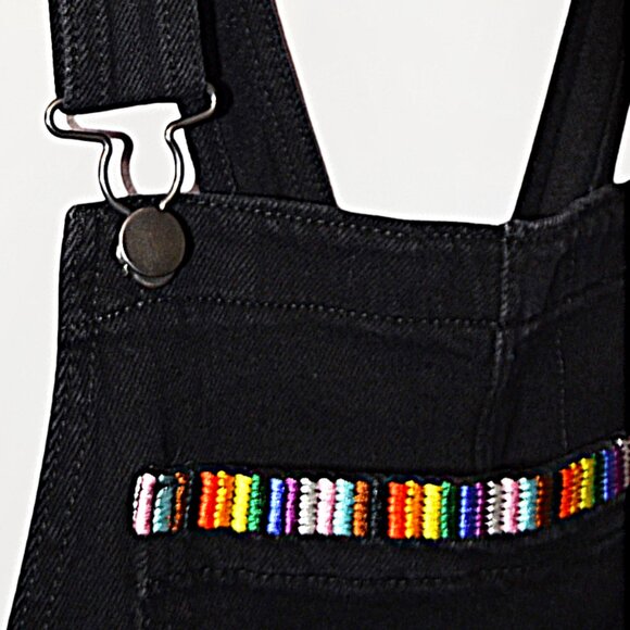 Sonoma Community Adult Unisex Short Overalls–Casual Denim Summer Outfit–Size S - Picture 4 of 11